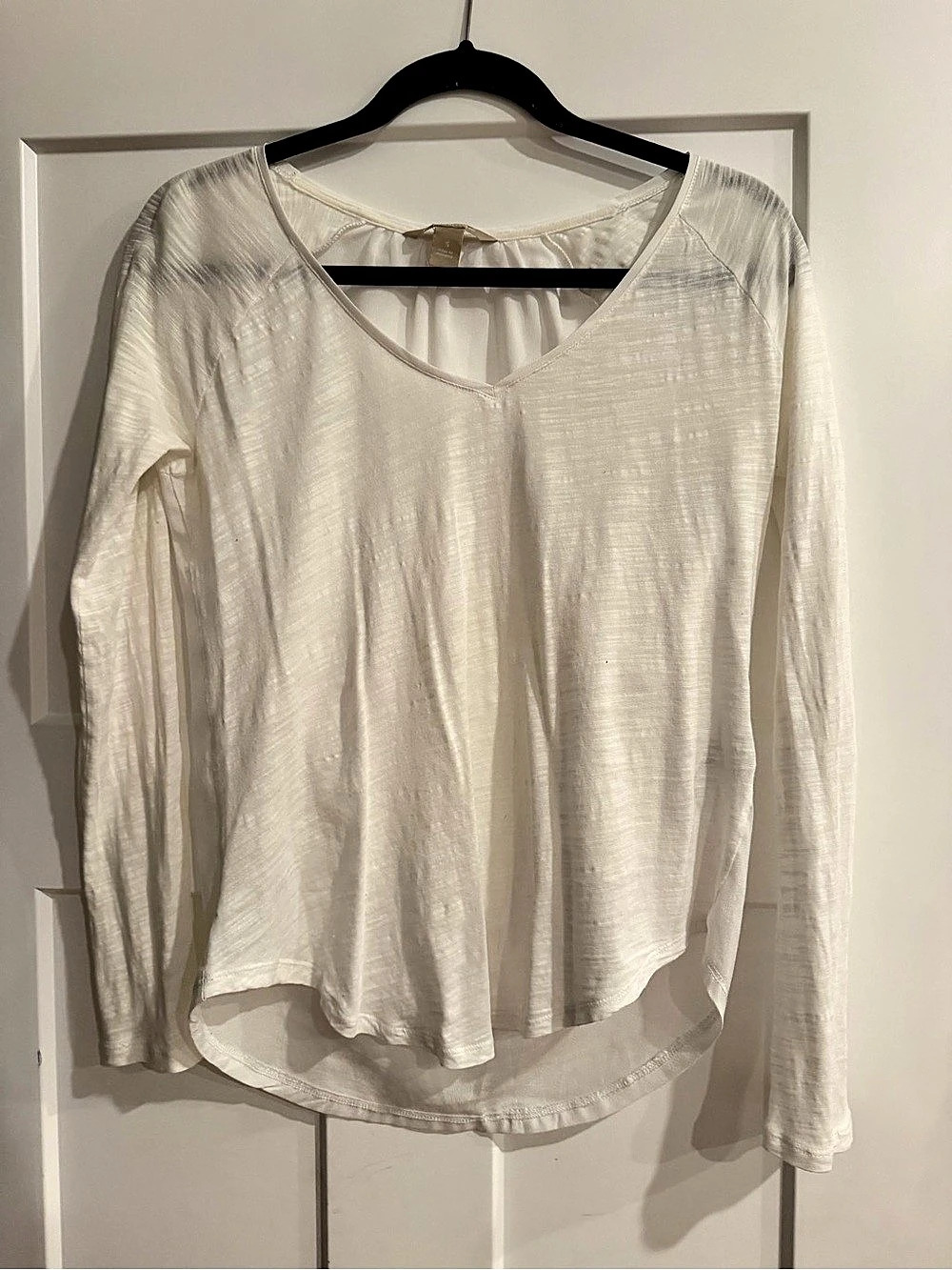 Banana Republic Long Sleeve Blouse in White Size Small Like New